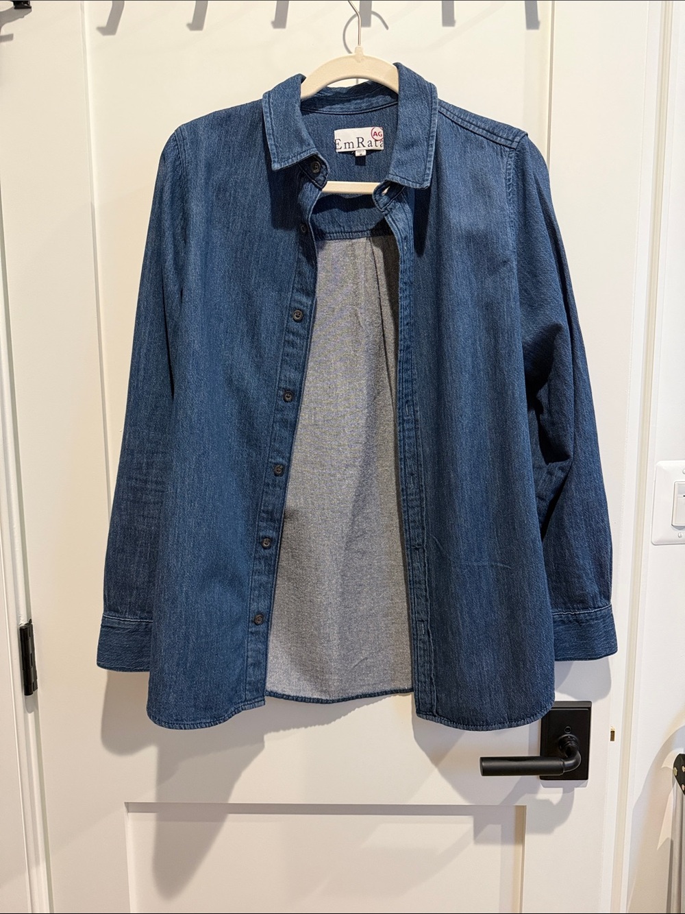 Ag Adriano Goldschmied Indigo Blue Denim Button-Up Shirt